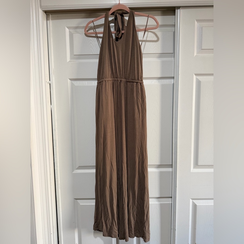 Old Navy Brown Halter Jumpsuit